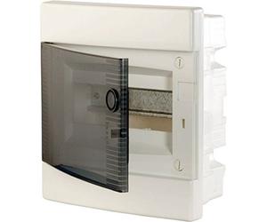 Boîte de distribution résistante avec porte transparente 8 modules eti ecm8pt