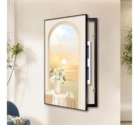 Boîte de Distribution Verticale pour Compteur électrique, Cache Plaque Electrique Boîte de Commutation for Les Salons Et Les Bureaux(Black 9,50x80cm/19.7 * 31.5in)