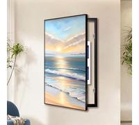 Boîte de Distribution Verticale pour Compteur électrique, Cache Plaque Electrique Boîte de Commutation for Les Salons Et Les Bureaux(Black 1,50x100cm/19.7 * 39.4in)