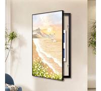 Boîte de Distribution Verticale pour Compteur électrique, Cache Plaque Electrique Boîte de Commutation for Les Salons Et Les Bureaux(Black 5,45x90cm/17.7 * 35.4in)