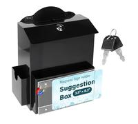 Boîte de Dons,Boîte à Suggestions,Boîte de Commentaires avec Serrure pour Vote, Organisation Caritative, Concours