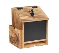Boîte de dons - Organisateur de collection murale pour l'église, collecte de fonds scolaire avec fonction de verrouillage, suggestion Drop Box pour l'hôpital, le lieu de travail et l'espace public, 9.