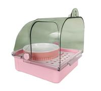 Boîte de douche pour perroquet - Bac d'alimentation pour cage - Grande capacité - Tiroir inférieur