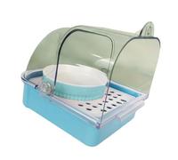 Boîte de douche pour perroquet - Bac d'alimentation pour cage - Grande capacité - Tiroir inférieur