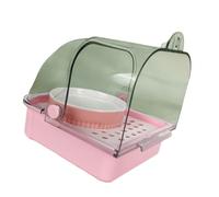 Boîte de douche pour perroquet - Bac d'alimentation pour cage - Grande capacité - Tiroir inférieur