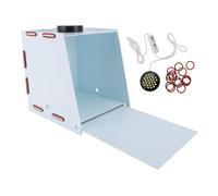 Boîte de durcissement à la lumière UV pour résine, boîte à lampe UV pour imprimante 3D, chambre de durcissement réfléchissante et uniforme à montage facile, boîte de durcissement