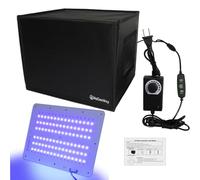 Boîte de durcissement en résine UV avec luminosité réglable 48 W 395 nm - Lumière de durcissement UV - Contrôle intelligent du temps