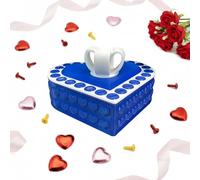 Boîte de Farce en Forme de Cœur - Boîte Surprise Amusante avec Puzzle Vis à Vis et Faux Caca, Cadeau Drôle pour la Saint-Valentin, Cadeau Humoristique pour Adultes, Couples et Amis