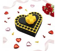 Boîte de Farce en Forme de Cœur - Boîte Surprise Amusante avec Puzzle Vis à Vis et Faux Caca, Cadeau Drôle pour la Saint-Valentin, Cadeau Humoristique pour Adultes, Couples et Amis