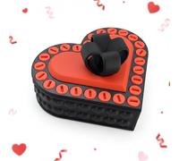 Boîte de Farce en Forme de Cœur - Boîte Surprise Amusante avec Puzzle Vis à Vis et Faux Caca, Cadeau Drôle pour la Saint-Valentin, Cadeau Humoristique pour Adultes, Couples et Amis