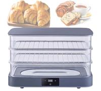 Boîte de fermentation à pain avec température réglable et contrôle automatique de l'humidité pour la préparation de la pâte, la fermentation des aliments et le chauffage des repas
