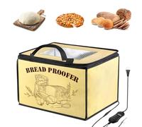 Boîte de fermentation à pain, boîte à pain électrique polyvalente avec capteur de température NTC insérable de 50~113 °F, affichage numérique, minuterie de 0 à 12 heures pour yaourtières au levain