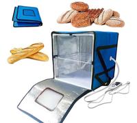 Boîte de fermentation de pâte de 1 à 60 °C, étuve de pâte pliable avec étagère intérieure, contrôle de la température + fonction de minuterie, kit d'outils de fabrication de pain au levain(Blue,s)
