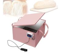 Boîte de Fermentation de Pâte, Étuve de Pâte Polyvalente avec Chauffage, Contrôle Précis de la Température de -50 À 110 °C avec Minuterie Et Protection Contre la Surchauffe, Boîte de Levée de Pâ pink