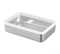 Boîte de Fermentation Pizza 20x13cm - Récipient Plastique avec Couvercle Transparent Anti-Buée pour Pain et Pâte(800ml)