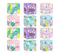 Boîte de fête - Bunny Eggs Pâques | Boîtes à biscuits, boîtes à muffins avec papier fenêtre transparent, chasse aux œufs de Pâques et boîtes cadeaux de pique-niques, faveurs de fête et friandises C