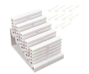 Boîte de feuilles d'ongles - Organisateur transparent à couches, cadre multi-compartiments avec couvercle, acrylique haute transparence, joint anti-poussière, étui de rangement pour les techniciens de