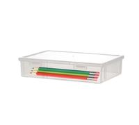 Boîte de fichiers - Organisateur De Stockage De Carte De Grande Capacité | Cas De Stockage Multi - Compartiment De Papeterie | Comprend Un Caisse De Direction Avec Couvercle Pour Documents, Magazines