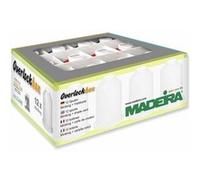Boîte de fils Madeira - 9 bobines d'Aerolock 125 et 3 bobines d'Aeroflock 100 - Bleu, rose clair et fuschia - Certifié Oeko-Tex(...) - Blanc Blanc G