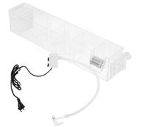 Boîte de Filtration pour Aquarium avec Pompe, Effet Cascade Oxygénant | Acrylique Transparent, Design Simple et Lignes Douces, Cycle , Usage Facile, pour Aquarium Propre