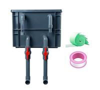 Boîte de Filtration pour Aquarium - Médias filtrants Multifonctions | Système de Filtration d'aquarium avec Circulation de l'eau | pour Une Utilisation au Bureau, dans Un dortoir, dans