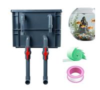 Boîte de Filtration pour Bassin de Jardin - Médias filtrants Multifonctions | Pompe de Circulation de Filtre pour Aquarium, Convient pour Une Utilisation dans l'eau salée, la Maison