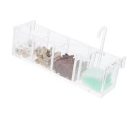 Boîte de Filtration Suspendue pour Aquarium, Filtre à Eau Trois Acrylique | Boîte de Purification D'eau pour Aquarium, Structure Simple Coton Visible, Oxygénation et Média Immergé
