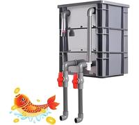 Boîte de filtre d'aquarium, système de filtre externe pour aquarium, kit de circulation d'eau pour bassins, grande boîte de filtration, installation facile pour une filtration efficace