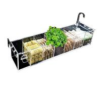Boîte de filtre en acrylique pour aquarium - 6 grilles - Transparent - À suspendre - Pour la maison, le restaurant, l'hôtel