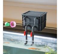 Boîte de Filtre intérieur d'aquarium | Médias filtrants multifonctionnels | Pompe de Circulation de Filtre pour Aquarium, Convient pour Une Utilisation dans l'eau salée, la Maison