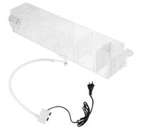 Boîte de Filtre pour Aquarium avec Pompe, Cascade Oxygénée, Acrylique | Design Transparent, Lignes Sobres et Lisses, Usage Simple, Boîte de Purification Goutte à Goutte, Filtre Externe