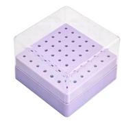 Boîte de forets à ongles - Conteneur portable à couvercle transparent, boîte de rangement pour outils à ongles, boîtes de rangement anti-poussière pour forets à ongless | Présentoir sur pied anti-pous
