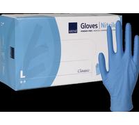 Boite de gants nitrile ABENA non poudrés jetables - taille L - boite de 100 pièces