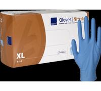 Boite de gants nitrile ABENA non poudrés jetables - taille XL - boite de 100 pièces