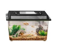 Boîte De Gardien De Reptile - Boîte D'alimentation Des Reptiles | Tank Reptile | Carrier D'habitat Portable | Habitat De Lézard Et De Tarentula Compact | Reptiles Transport Box | Réservoir Transparent