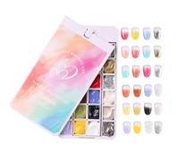 Boîte de gel à ongles à rabat à 24 compartiments - Support rotatif solide pour vernis, fard à joues dégradé et stockage de pigments élevés | Organisateur d'art portable, conteneur cosmétique pour le t