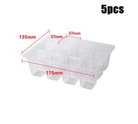 Boîte De Germination De Ventilation À Grille 6/12/13, Avec Trou De Ventilation, Boîte De Plantation De Culture, Plateau De Démarrage Carré Et Rond Pour Semis.4301