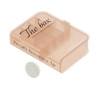 Boîte De Gestion De Câbles en Plastique avec Couvercle, Boîte De Rangement De Câbles en Forme De Livre, Boîtes De Rangement De Câbles, Boîte De Rangement De Chargeur De Cordon(Rose)