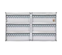 Boîte de gestion de clés murale pour immobilier - Nization sécurisée à 72 clés avec serrure - Solution de rangement durable pour clés argentée pour la maison et le bureau