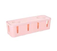 BoîTe De Gestion des CâBles Boîte de Rangement câbles, Organisateur Prises, Gestion des, boîtier Lignes réseau, conteneur sécurité for la Maison(Pink)
