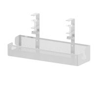 Boîte de gestion des câbles bureau - Organisateur fil bureau, pas plateau câble forage | Rack support cordon maille robuste, solution stockage à charge élevée, pour la configuration l'ordinateur d'étu