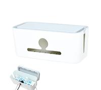 Boîte De Gestion Des Câbles - Organiseur De Bureau En ABS Gris De 7,87 Pouces | Support De Cordon D'alimentation 210 G - Boîte De Rangement De Câbles De Conception Séparée Pour Le Chargement De Bureau