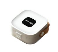 Boîte de gestion des câbles - Sac de rangement pour câble de données - Boîte à clés, bureau électronique, attache de câble, boîte de chargement de voyage pour écouteurs, blanc, se beskrivning, unisexe