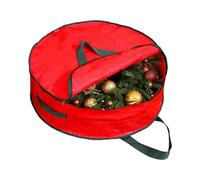 Boîte De Guirlandes De Noël - Boîte De Décoration De Noël | Organisateur Étanche Avec Fermeture À Glissière Pour Transport Fêtes