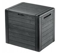 Boîte de jardin KADAX, boîte de rangement en plastique, 140 L, anthracite