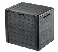 KADAX Coffre de jardin 280 L - Boîte de rangement en plastique pour coussins, jouets pour enfants et coussins de siège, pour jardin et terrasse (anthracite)
