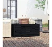 Boîte de jardin noir 101x50,5x46,5 cm bois massif de pin Noir G