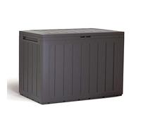 Boîte de jardin Prosperplast Boardebox de 190 litres en plastique de couleur ocre foncé 78 x 43,3 x 55 cm