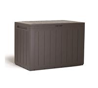 Boîte de jardin Prosperplast Boardebox de 190 litres en plastique de couleur ocre foncé 78 x 43,3 x 55 cm