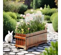 Boîte de jardinière en Bois de lit de Jardin surélevé, récipient de jardinière de Bricolage Facile pour Herbes, légume, Fleur, pelouse extérieure, Jardin, Patio